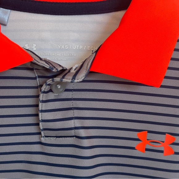 Neon and Navy Under Armour Polo - Picture 1 of 3